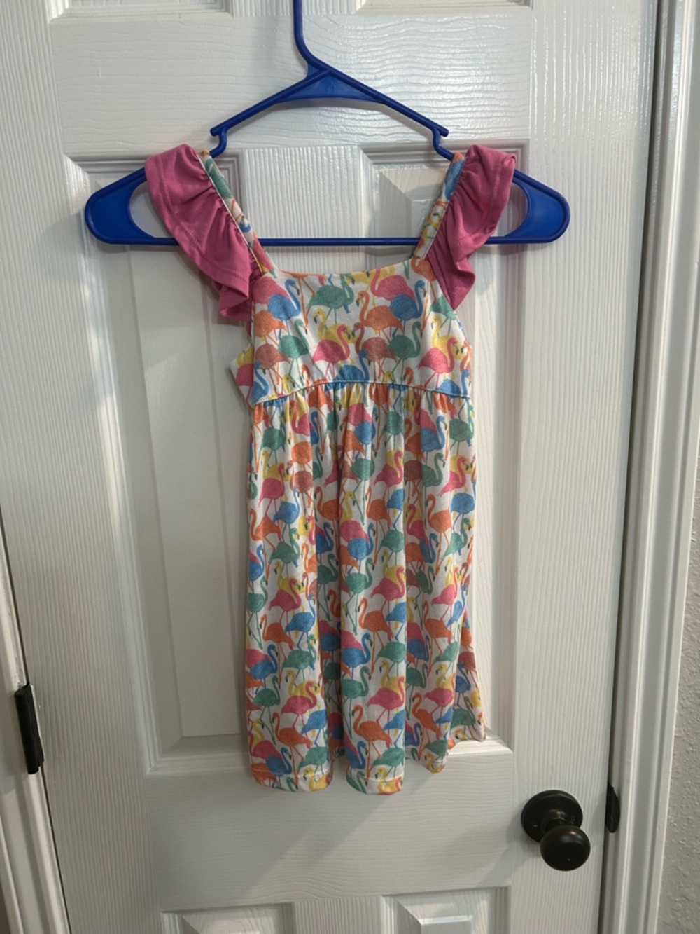 Jane Marie Girls multicolor flamingo size small (5/6) casual dress or Jammie’s